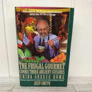 Frugal Gourmet Cooks 3 Ancient Cuisines - China Greece Rome Cookbook 1st Ed 1989